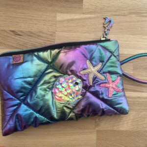 Pochette Perla – Collection Sous l'Océan | Pochette artisanale irisée