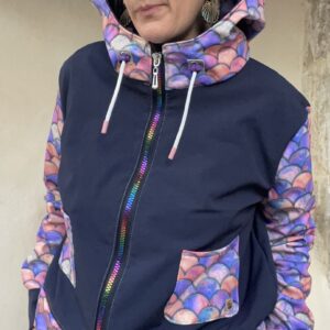 Crop Veste "Sous l'océan" oversize