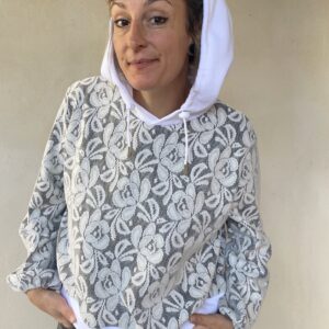 Crop Sweat dentelle