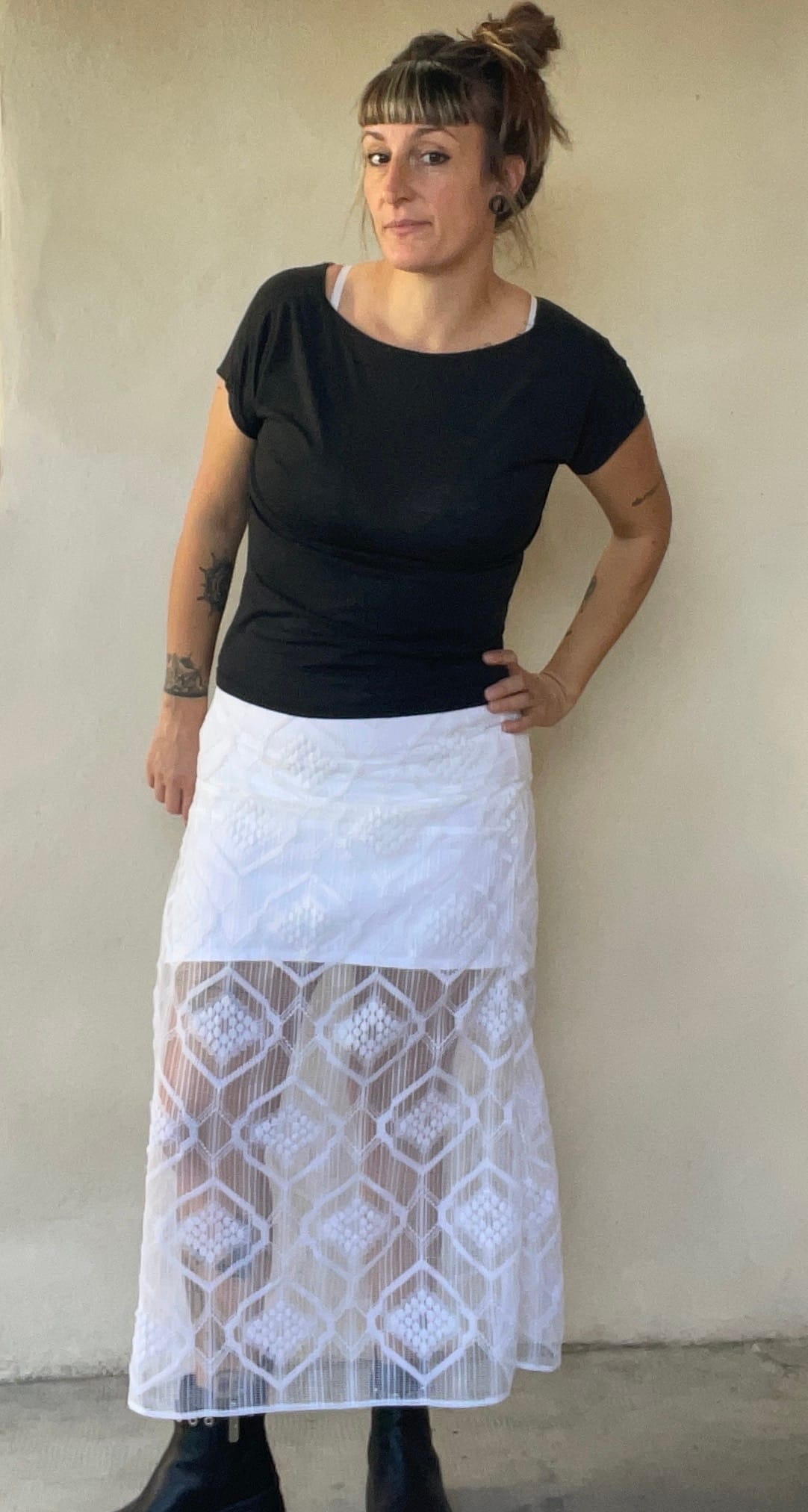 Jupe dentelle upcyclé