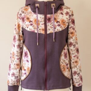 Veste zippée "Floral " L/XL